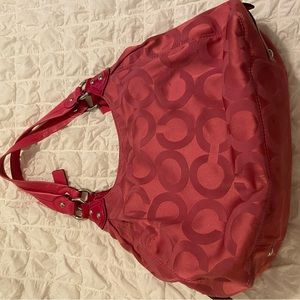 Authentic Coach Hot Pink Bag/Purse Medium Sized